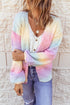 'Fiametta' Multicolour Drop Shoulder Cardigan - Celes Fashion